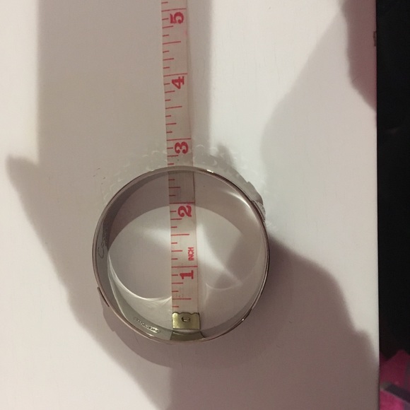 Coach Silver and Black Bangle Bracelet - Picture 2 of 2